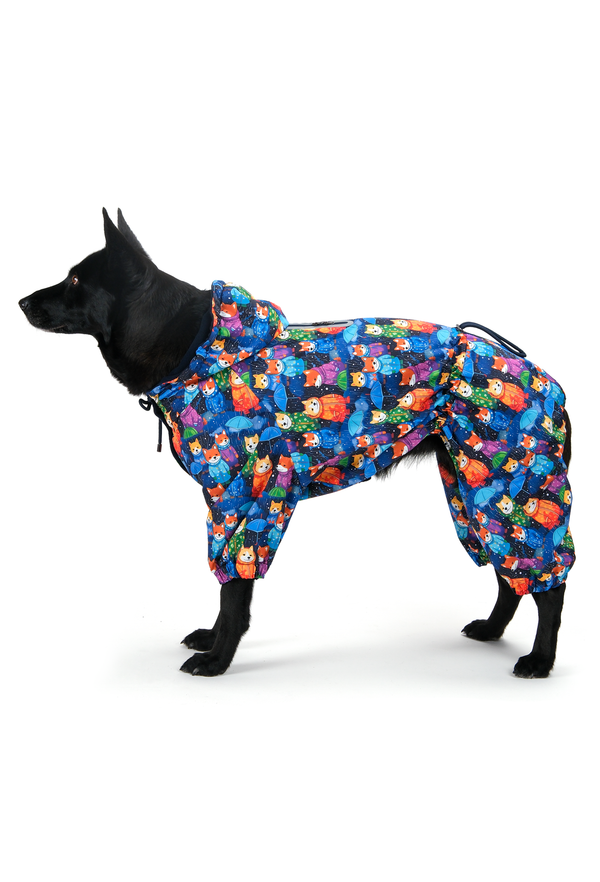 Fleece-Lined Waterproof Dog Jumpsuit “Nordic Pups"