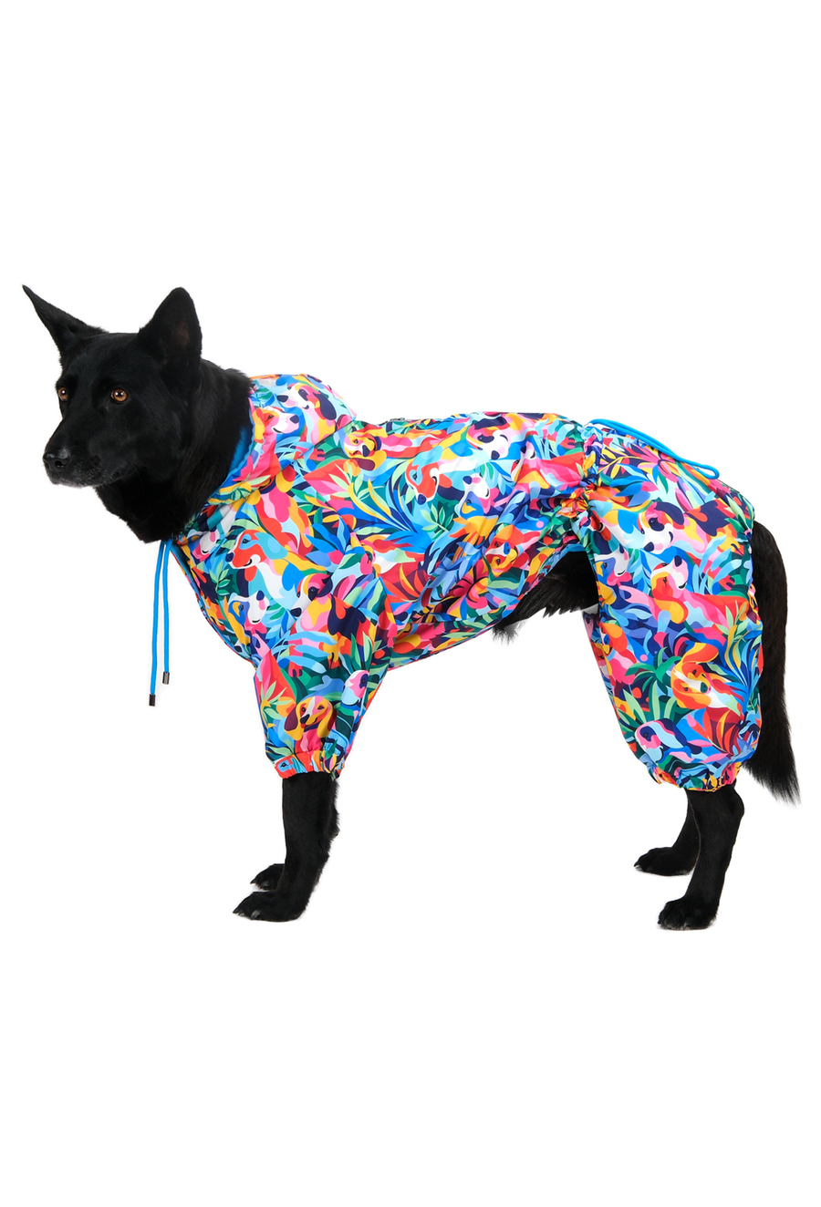 İçi Polarlı Su Geçirmez Köpek Tulumu “Wonder Forest”