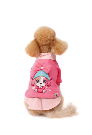 Comfy Pembe Köpek Sweatshirtü “Love”