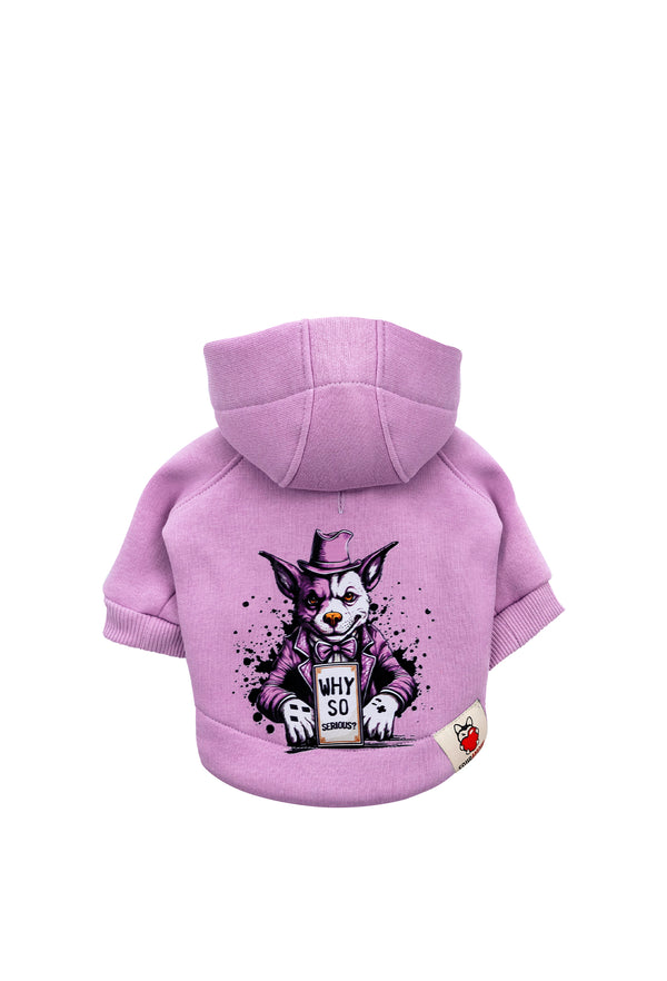 Açık Mor Köpek Hoodie “Joker”