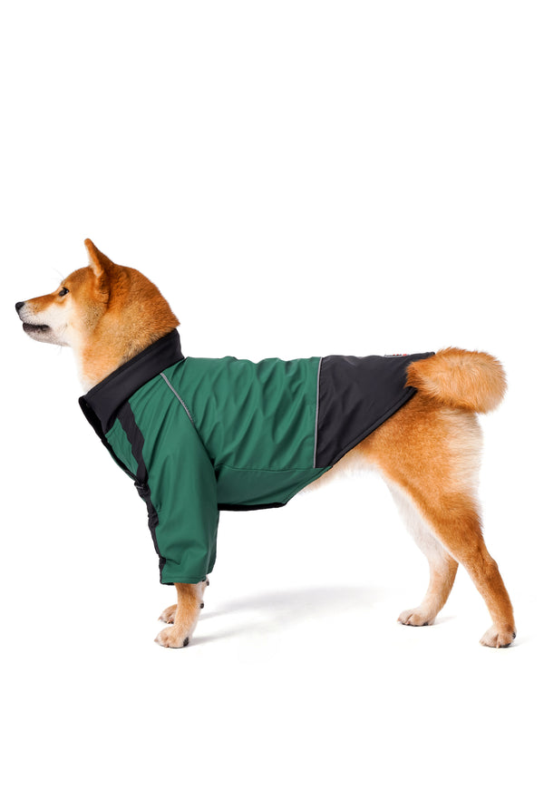 Forest Green Waterproof Dog Coat