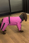 Pembe Su Geçirmez Dişi Köpek Tulumu - 2XL