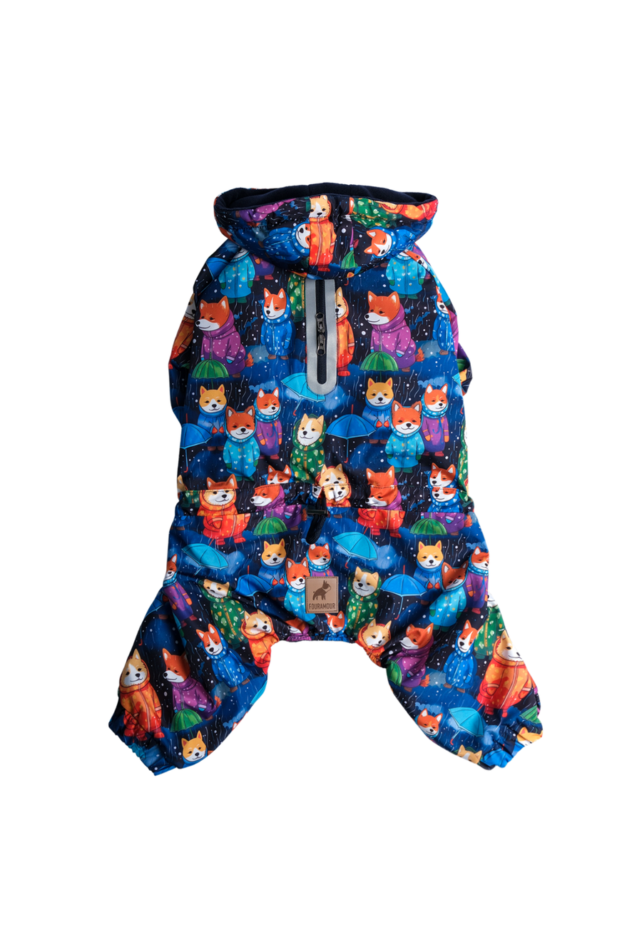 İçi Polarlı Su Geçirmez Köpek Tulumu Nordic Pups