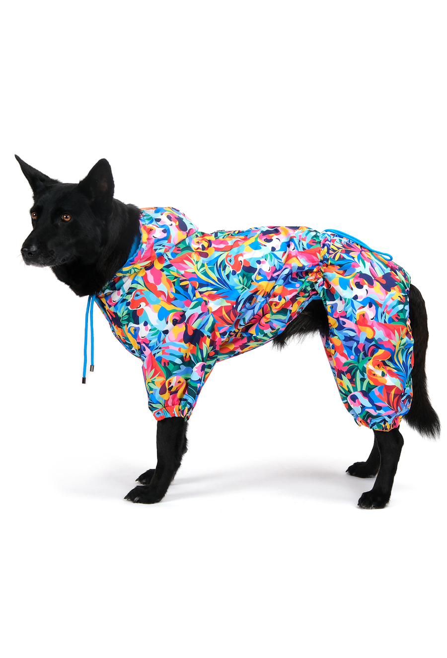 İçi Polarlı Su Geçirmez Köpek Tulumu Wonder Forest