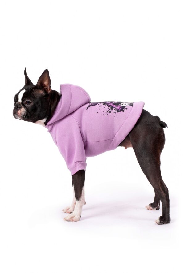 Açık Mor Köpek Hoodie "Joker"  - Görsel 7